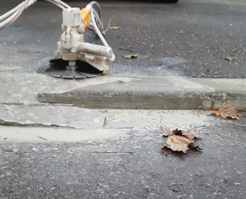 Concrete Sidewalk Cutter